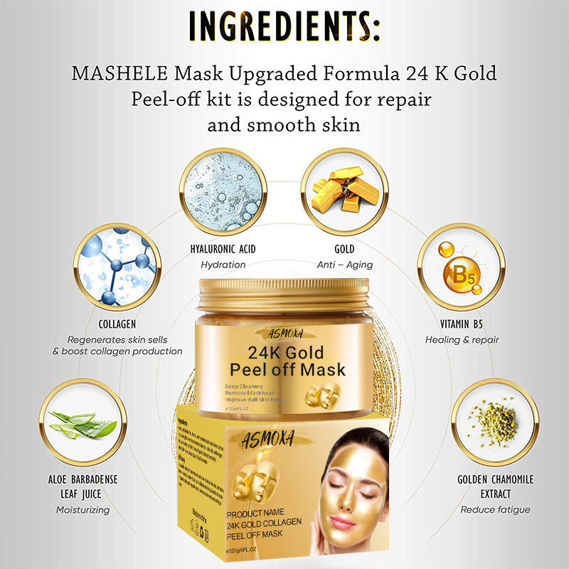 24K Gold Tearing Mask Blackhead Suction