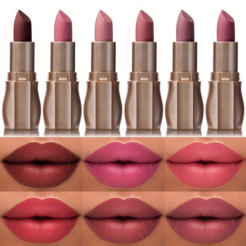 Kissable Colors: 12 Matte Long-Lasting Lipsticks