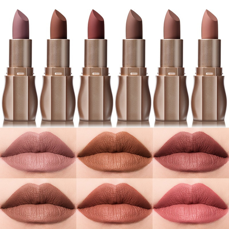 Kissable Colors: 12 Matte Long-Lasting Lipsticks