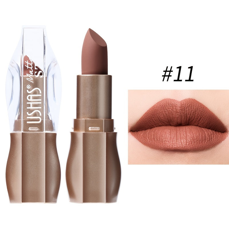 Kissable Colors: 12 Matte Long-Lasting Lipsticks