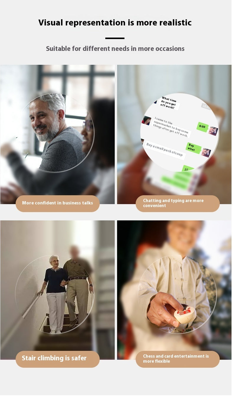 Anti-blue Light Retro Frame Presbyopic Glasses Men Old Reading Glasses