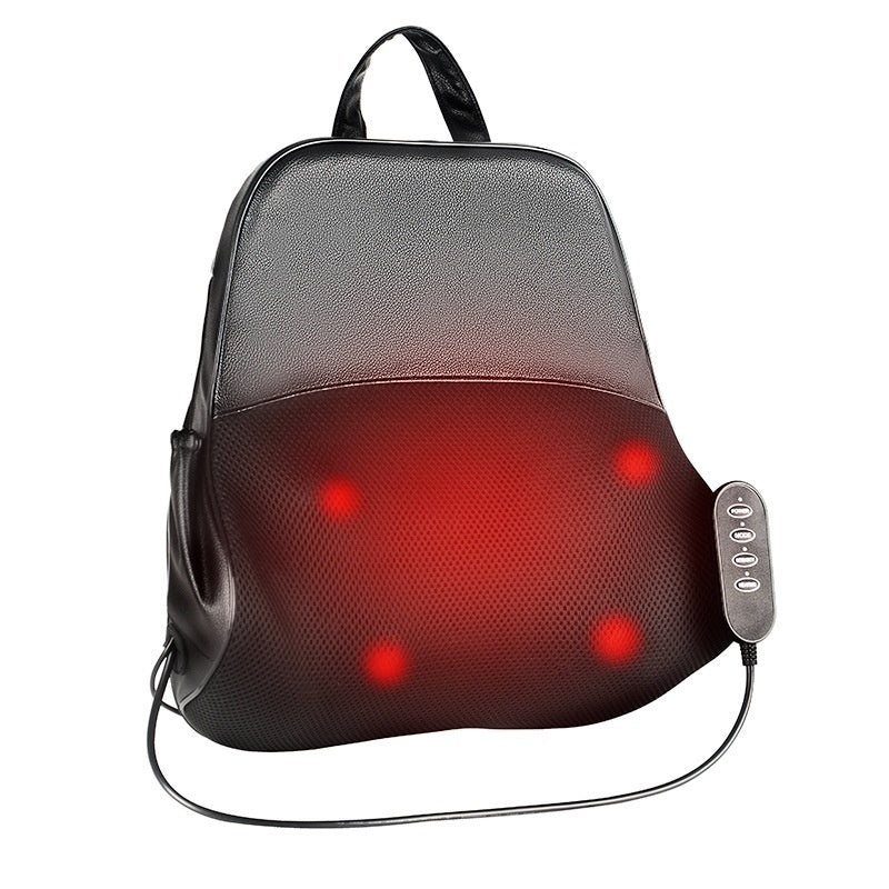 Multifunctional Heating Back Massager 3D Kneading Cushion Neck Waist Lumbar Spine
